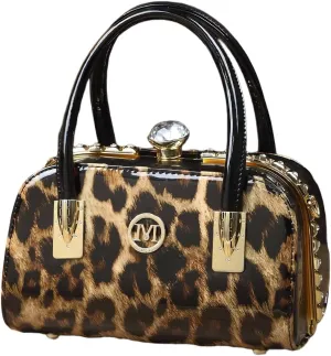 Luxury Fashion Leather Women Evening Bag, Small Top Handle Satchel Crossbody Handbag, Diamonds Purse for Party, Cosmetic Bag