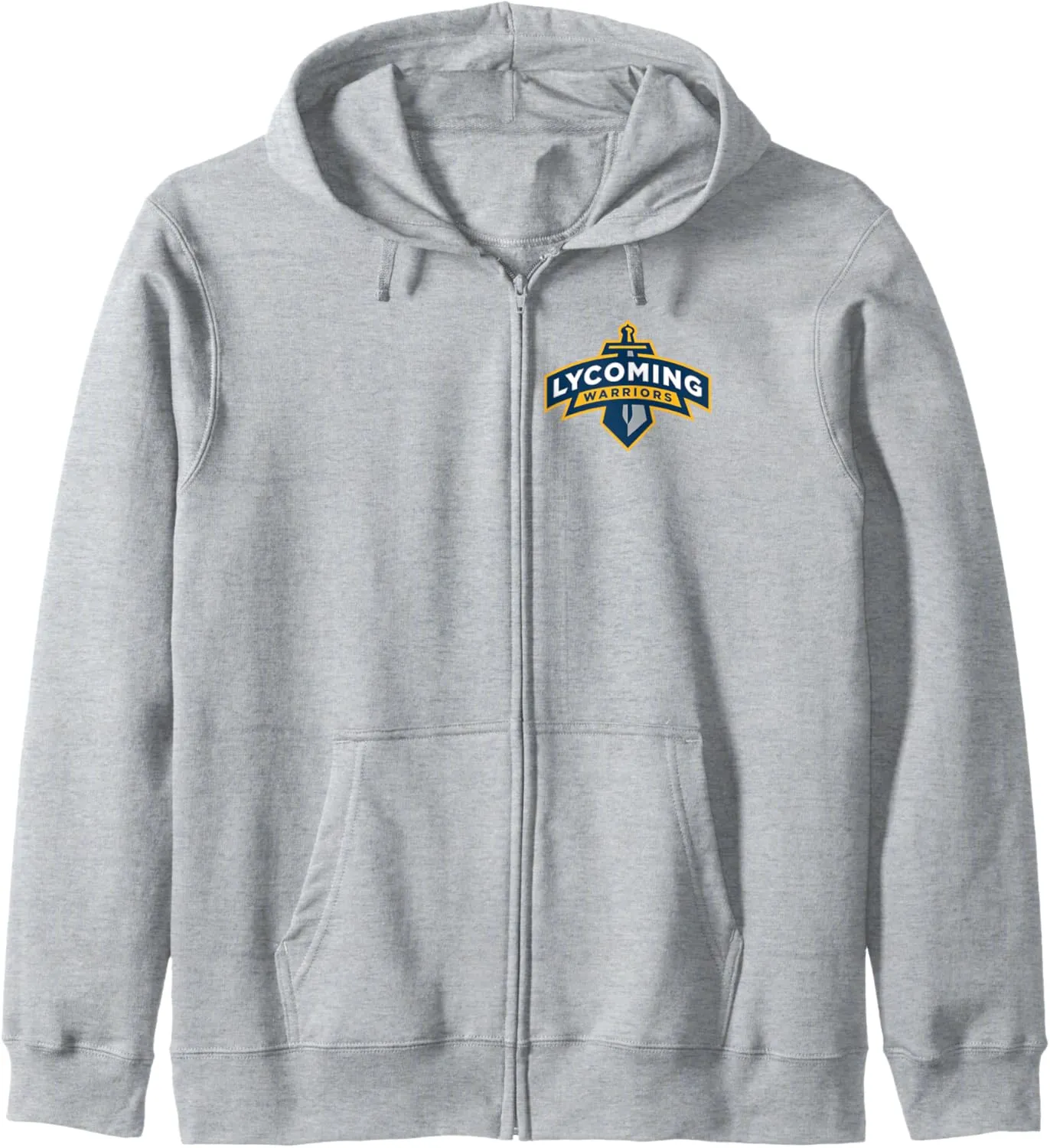 Lycoming Warriors Sword & Shield Logo Lycoming College Zip Hoodie