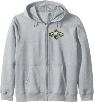 Lycoming Warriors Sword & Shield Logo Lycoming College Zip Hoodie
