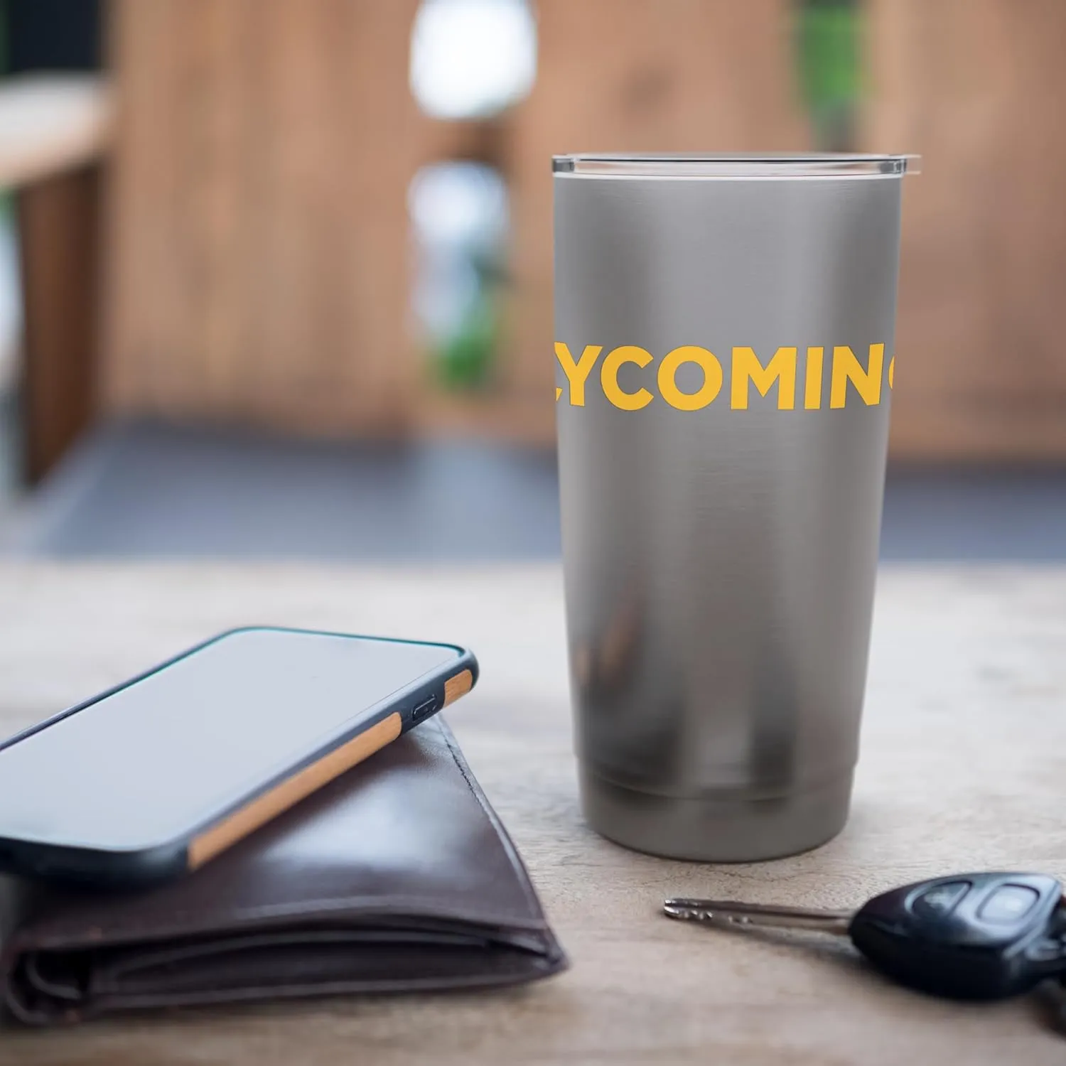 Lycoming Warriors Typographic Logo Lycoming College Stainless Steel Insulated Tumbler