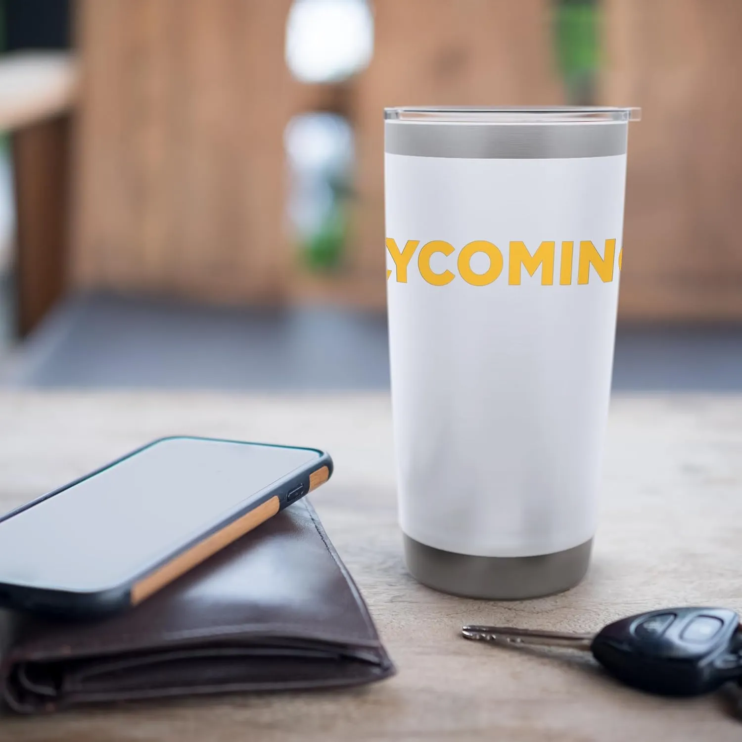 Lycoming Warriors Typographic Logo Lycoming College Stainless Steel Insulated Tumbler