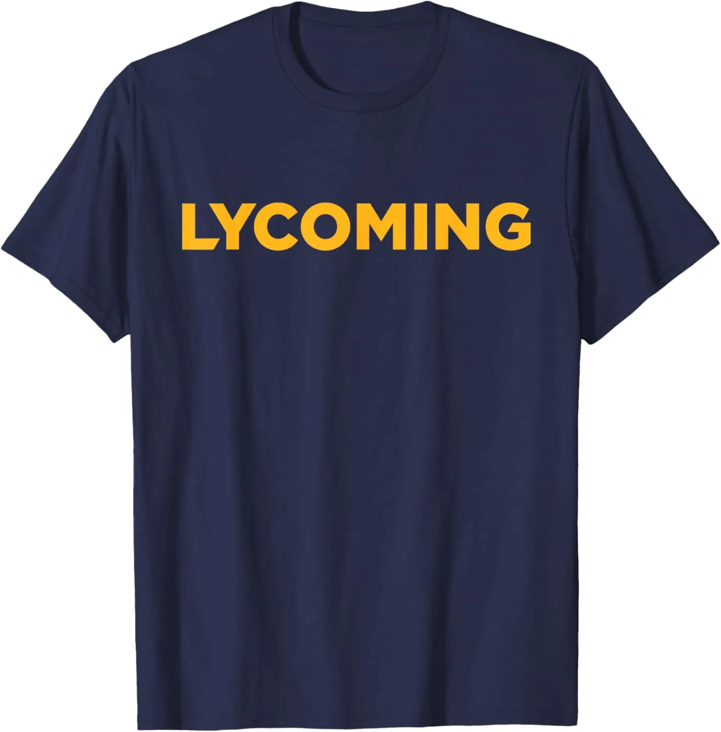 Lycoming Warriors Typographic Logo Lycoming College T-Shirt