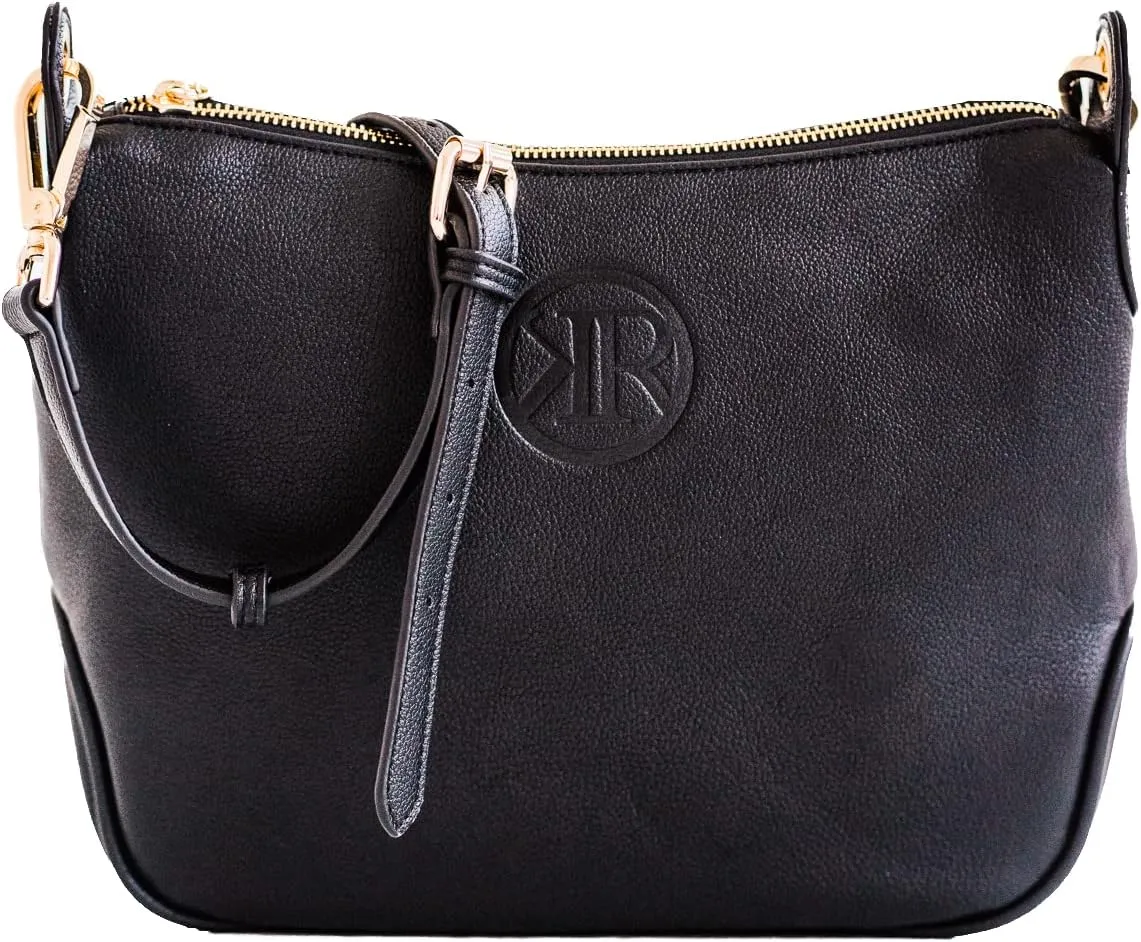 Mady Black Personal Protection Handbag, Stylish and Safe Personal Protection Purse for Women Crossbody with a Holster Compartment