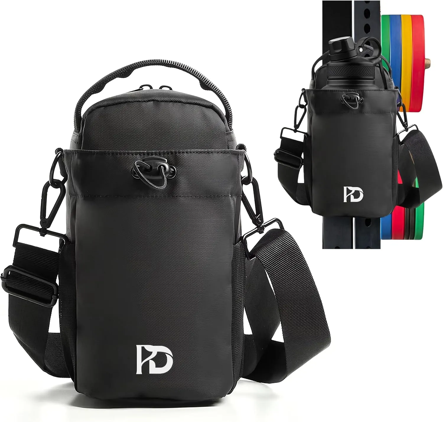 Magnetic Gym bag, Gym Bag for Men and Women, Magnetic fitness bag, Fitness Bag with Bottle Compartments and Accessories, Phone, Wallet and Keys.