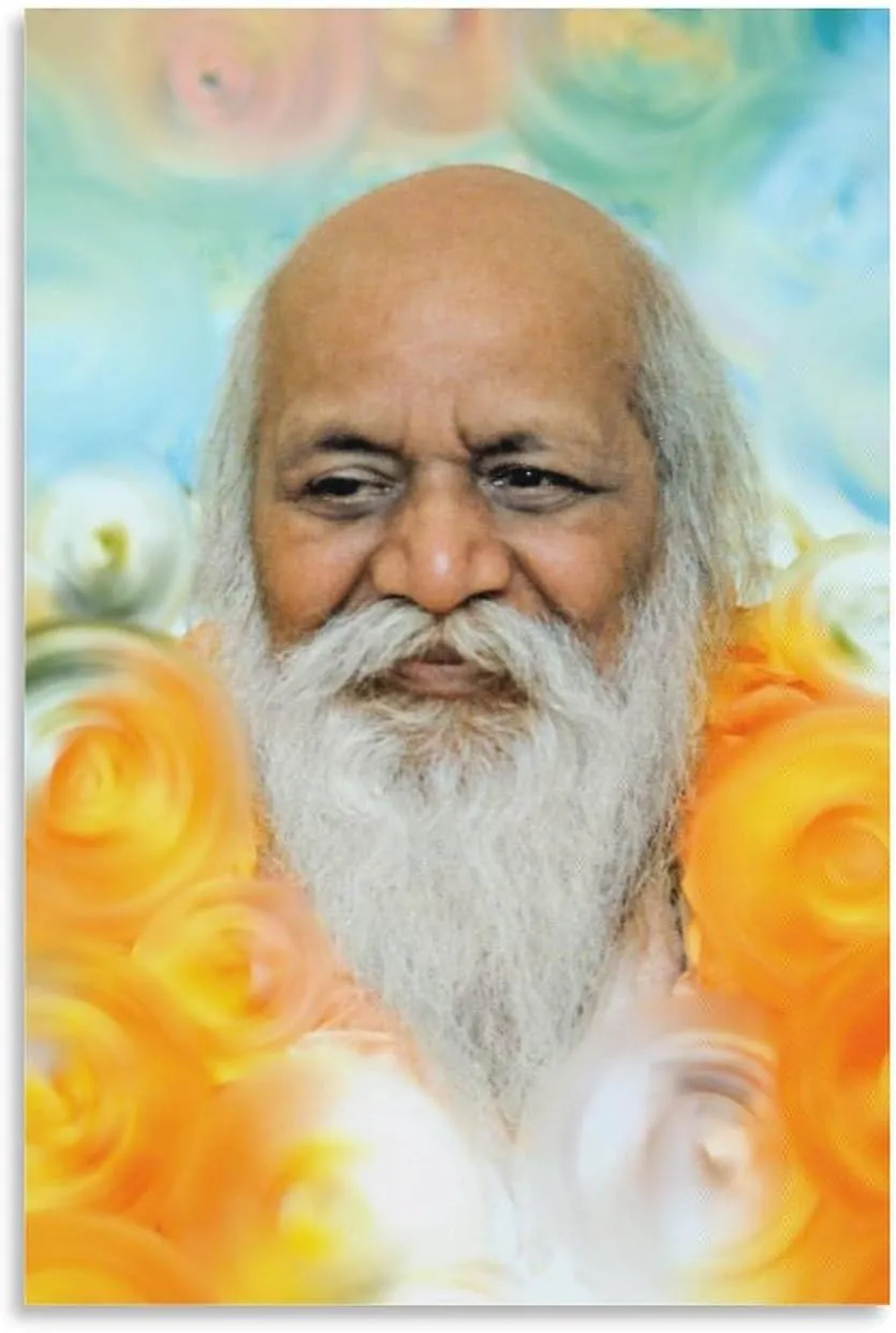 Maharishi Mahesh Yogi Portrait Poster Yoga Master Poster (11) Canvas Painting Posters And Prints Wall Art Pictures for Living Room Bedroom Decor 08x12inch(20x30cm) Unframe-style