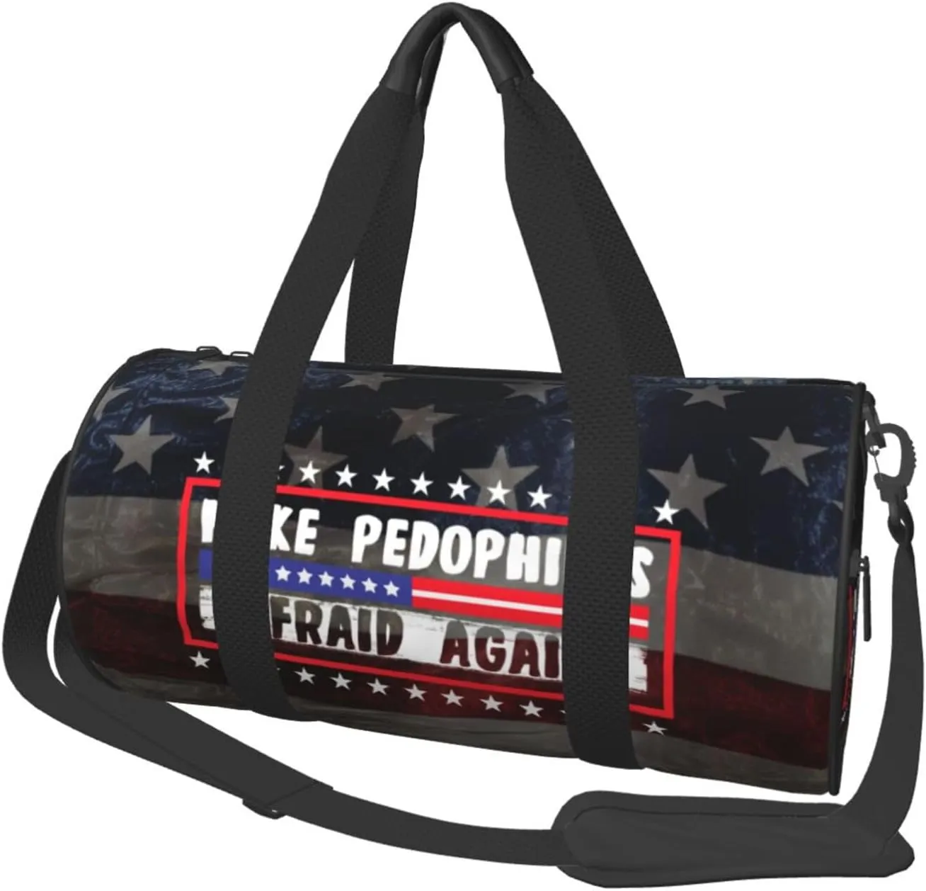 Make Pedophiles Afraid Again Duffel Bag Gym Bag Travel Sports Tote Large Foldable Beach Swim Yoga0