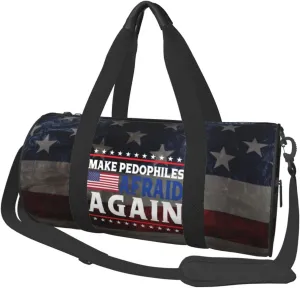Make Pedophiles Afraid Again Duffel Bag Gym Bag Travel Sports Tote Large Foldable Beach Swim Yoga3