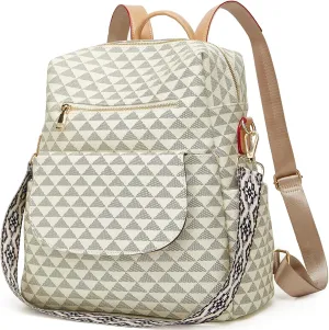 Makes Backpack Purse for Women PU Leather Travel Satchel Handbag Convertible Design Bag with Purse 2 Piece