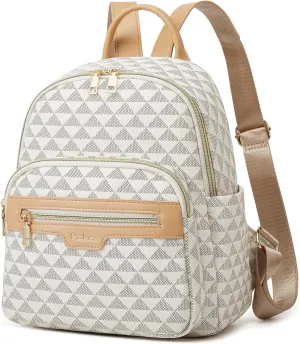Makes Mini Backpack for Women, Stylish Daypack Purse Handbag Small Casual Daily Travel Bag, Lady Girls Gifts for Work School, 2pcs Sets 11 Inch
