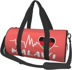 Malawi Heartbeat Duffel Bag Gym Bag Travel Sports Tote Large Foldable Beach Swim Yoga3