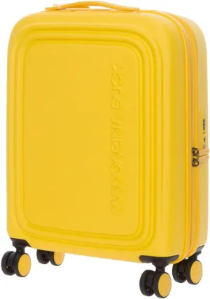 Mandarina Duck Logoduck Suitcase and Rolling Suitcase, 40 x 55 x 20/23 (L x H x W), Duck Yellow