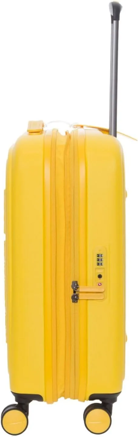 Mandarina Duck Logoduck Suitcase and Rolling Suitcase, 40 x 55 x 20/23 (L x H x W), Duck Yellow