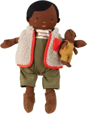 Manhattan Toy Playdate Friends Ellis Machine Washable and Dryer Safe 14 Inch Doll with Mini Bunny Stuffed Animal