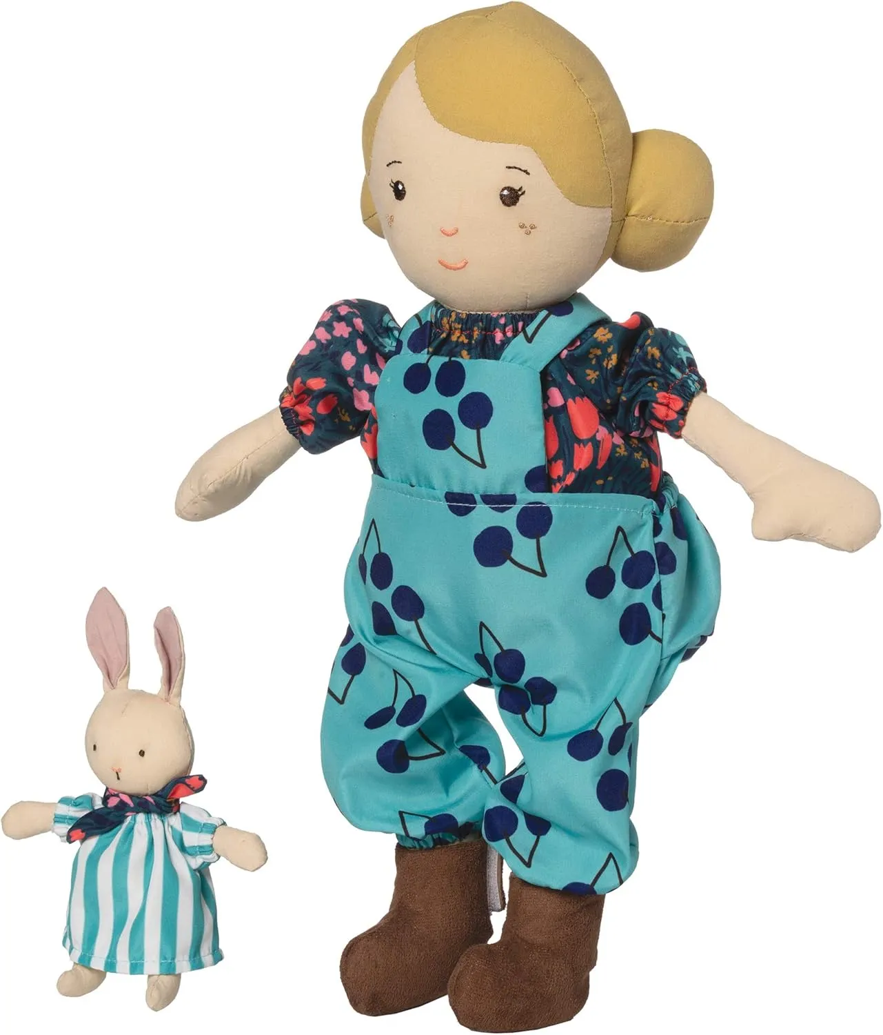 Manhattan Toy Playdate Friends Ollie Machine Washable and Dryer Safe 14 Inch Doll with Companion Stuffed Animal