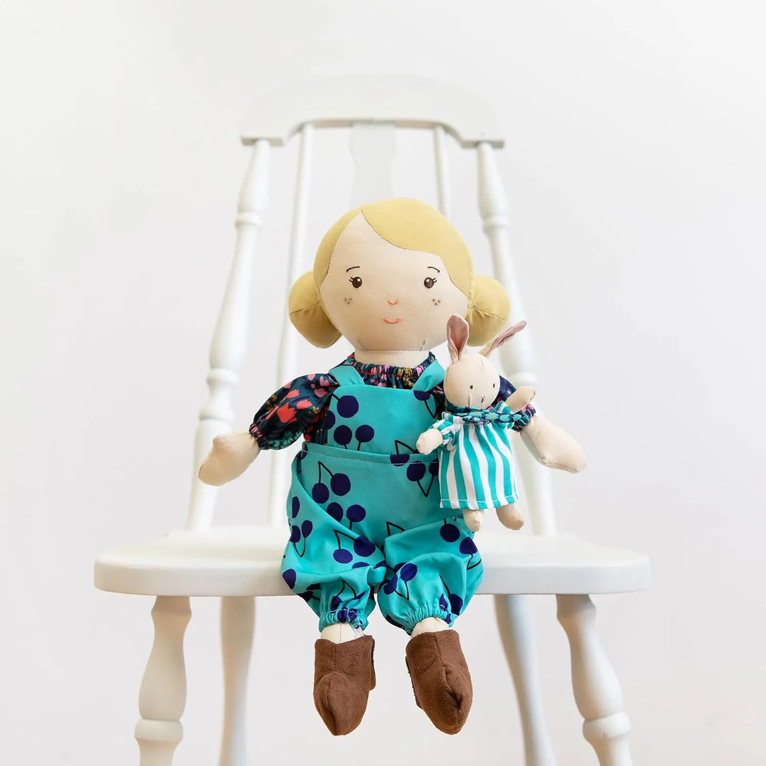 Manhattan Toy Playdate Friends Ollie Machine Washable and Dryer Safe 14 Inch Doll with Companion Stuffed Animal