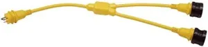 Marinco Y-Adapter, 2-30A Locking to 30A Locking