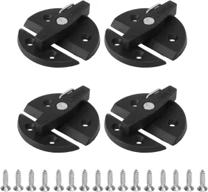 Marine Boat Door Catch Latch, Marine Stainless Steel Latch Marine Latch Barrel Boat Door Latch with Lock 316 Stainless Steel Round Turn utton Twist Catch Latch, 59mm Door Latch Round Suit for Boat