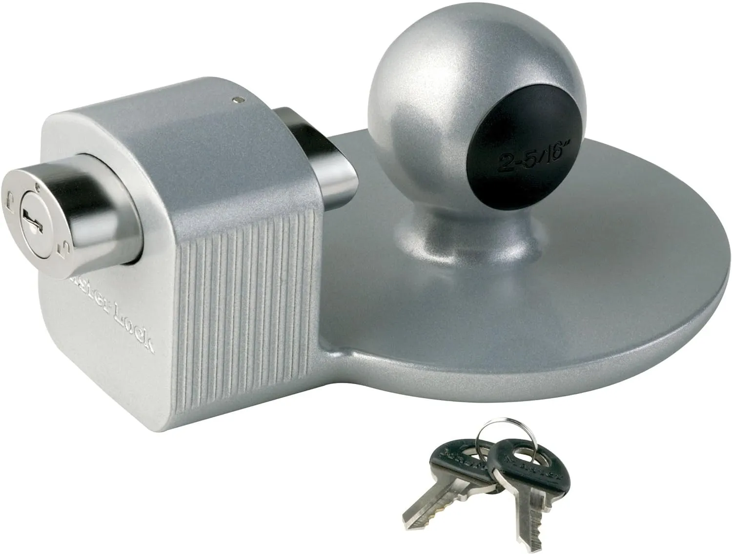 Master Lock Trailer Lock, Trailer Coupler Lock, Fits 2-5/16 in. Couplers, 378DAT, Silver