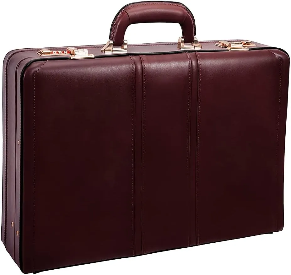 McKLEIN Leather 4.5" Expandable Attaché Briefcase- Coughlin
