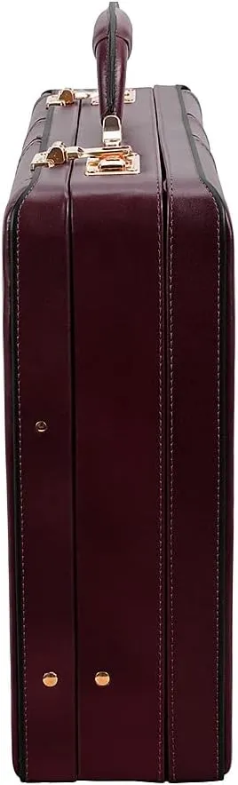 McKLEIN Leather 4.5" Expandable Attaché Briefcase- Coughlin