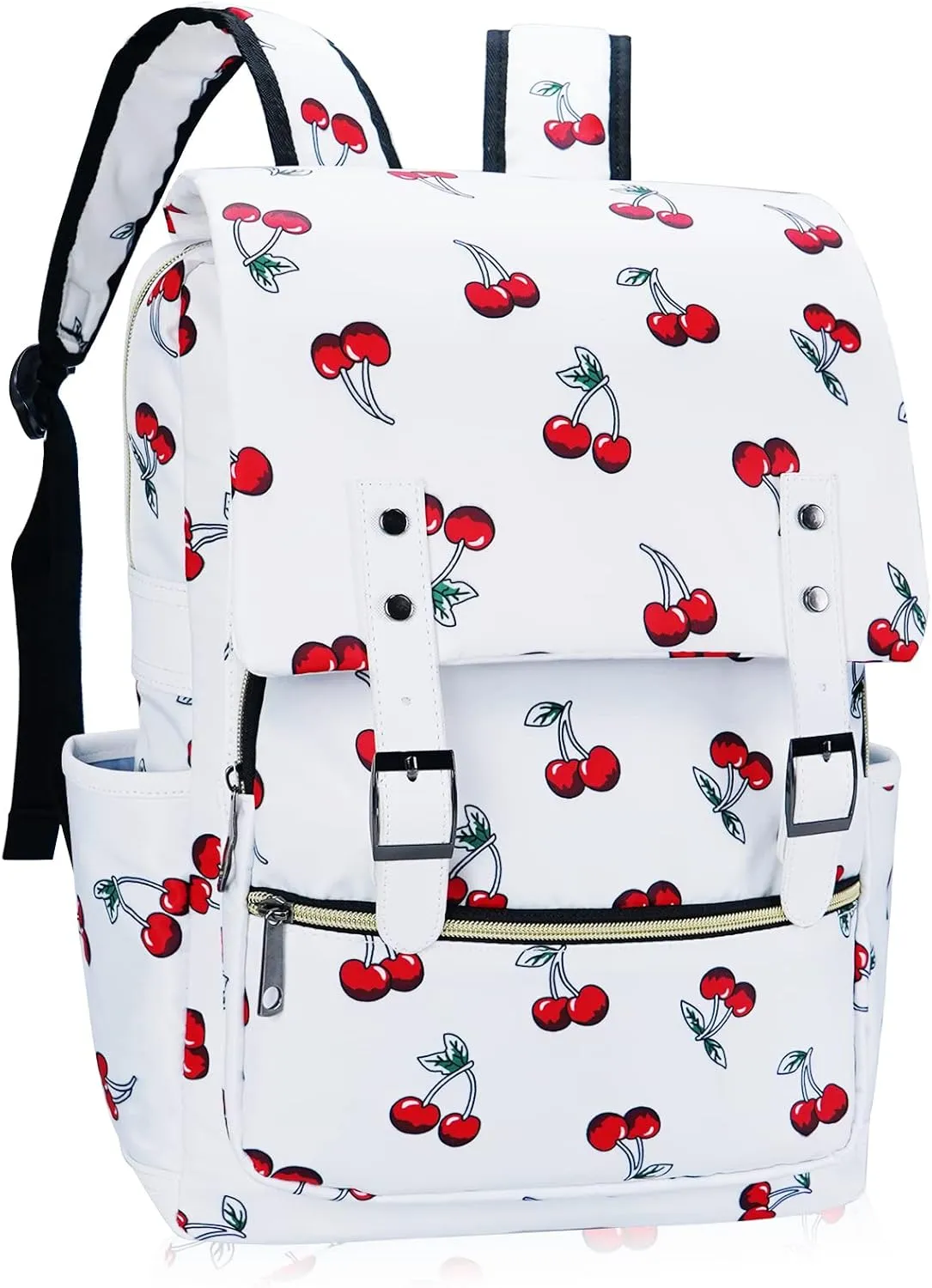 MCWTH Cherry School Backpack for Girls Women, 15.6 inch Laptop Backpacks Bookbags for College Travel