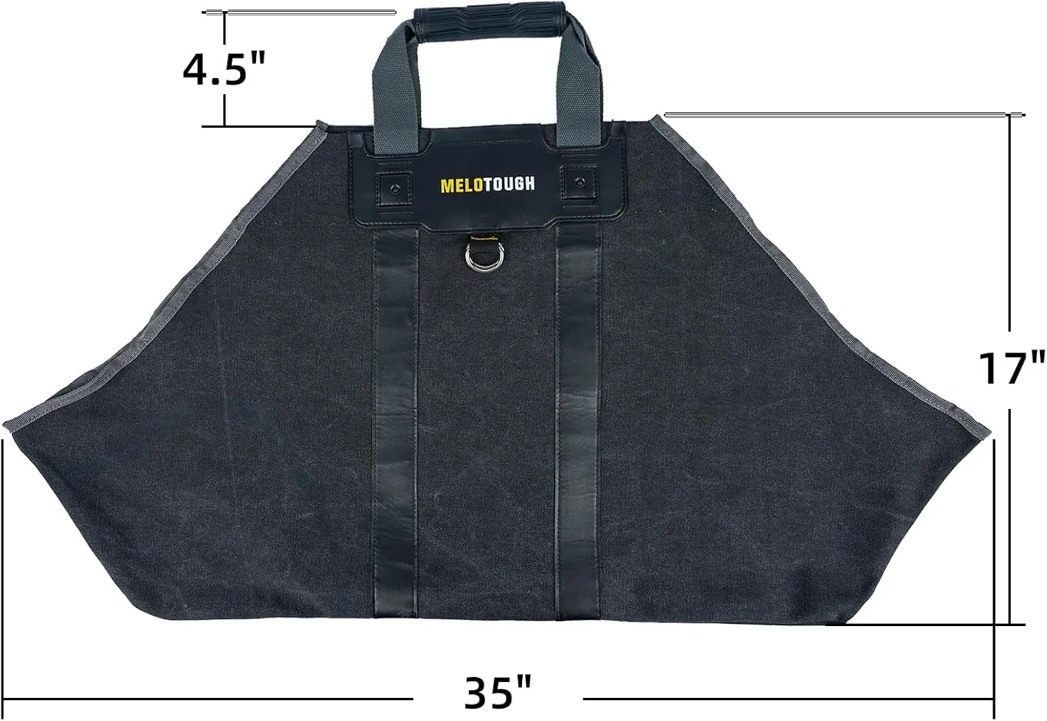 MELOTOUGH Firewood Log Carrier Ballistic Log Tote Bag,Super Stronger Than Canvas Firewood Carrier Log Tote Bag