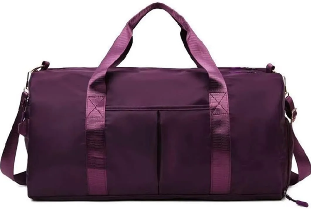 Men and Women's Travel Bag With Shoe Compartment Sports Tote Gym Bag Weekender Overnight Shoulder Bag