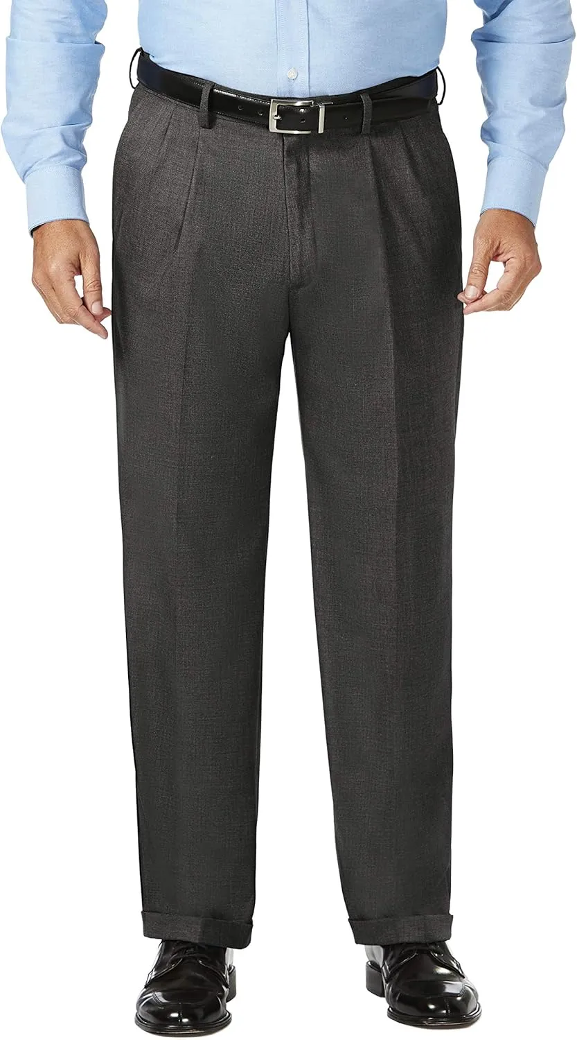 Men's Classic Fit Pleat Front Dress Pant Regular and Big & Tall Sizes