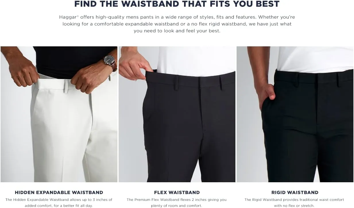 Men's Classic Fit Pleat Front Dress Pant Regular and Big & Tall Sizes