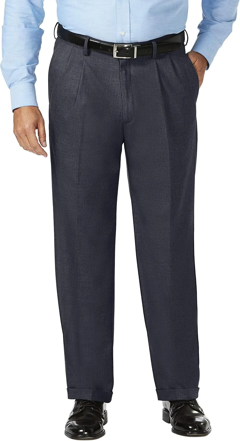 Men's Classic Fit Pleat Front Dress Pant Regular and Big & Tall Sizes