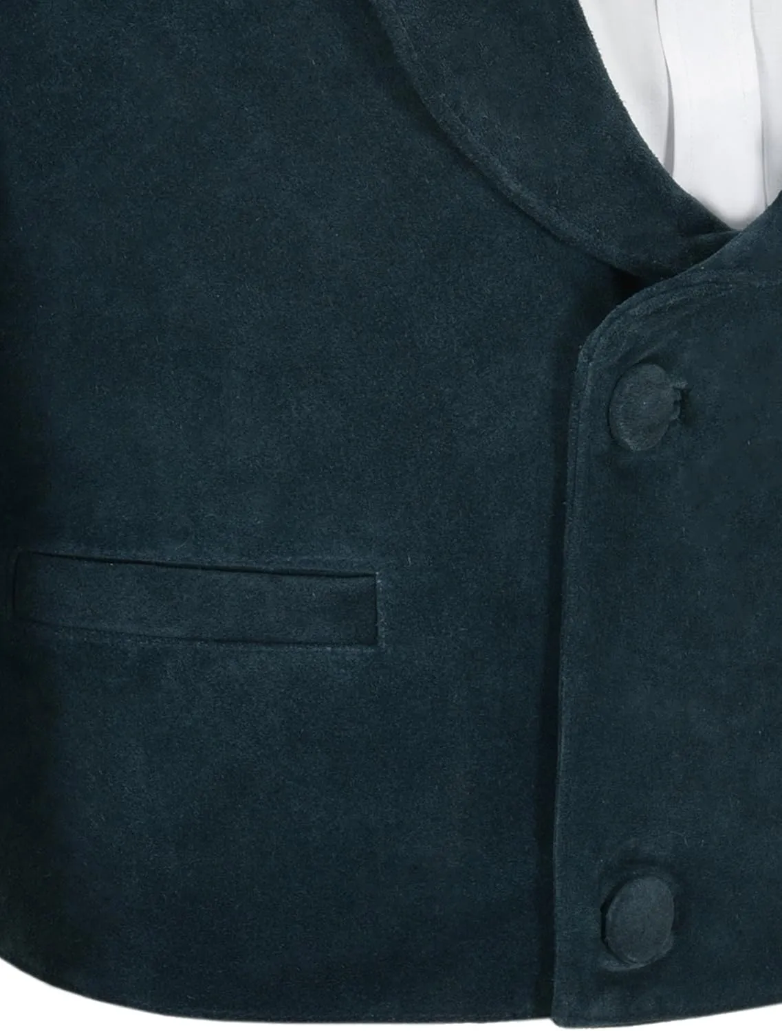 Men's Classic Leather Waistcoat Fashion Real Suede Leather 3281