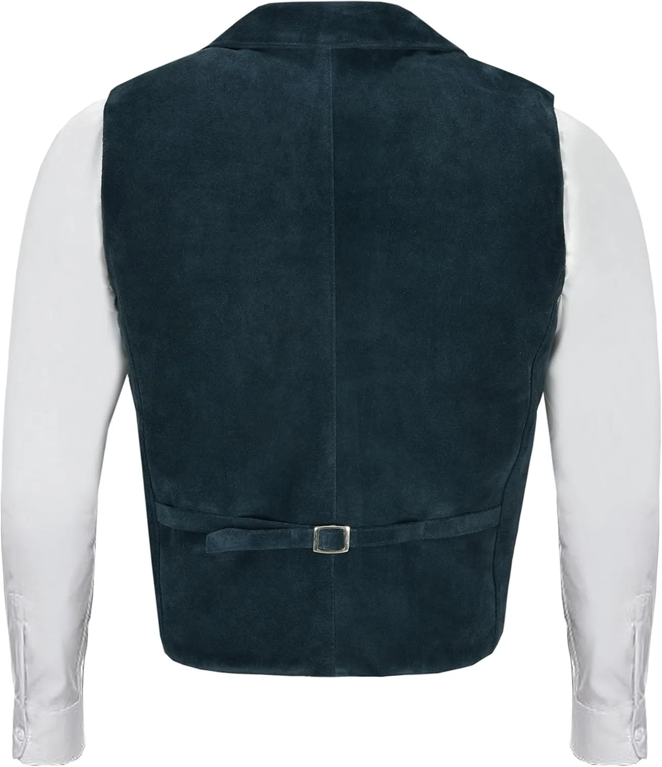 Men's Classic Leather Waistcoat Fashion Real Suede Leather 3281