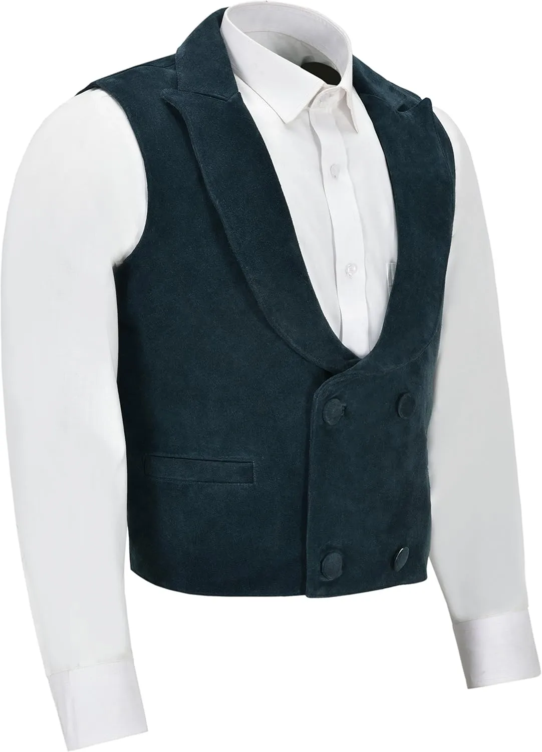 Men's Classic Leather Waistcoat Fashion Real Suede Leather 3281