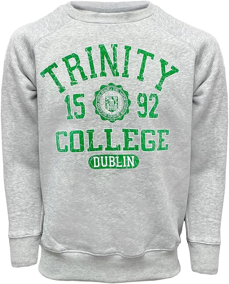 Mens Ireland Grey Trinity College Long Sleeve Sweatshirt