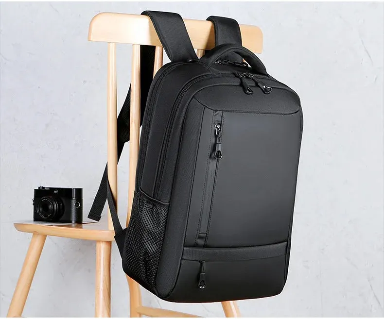Men's Multi-functional Computer Backpack Simple Waterproof Large Capacity Women's Travel Backpack Bag Suitcase USB Charging 2024