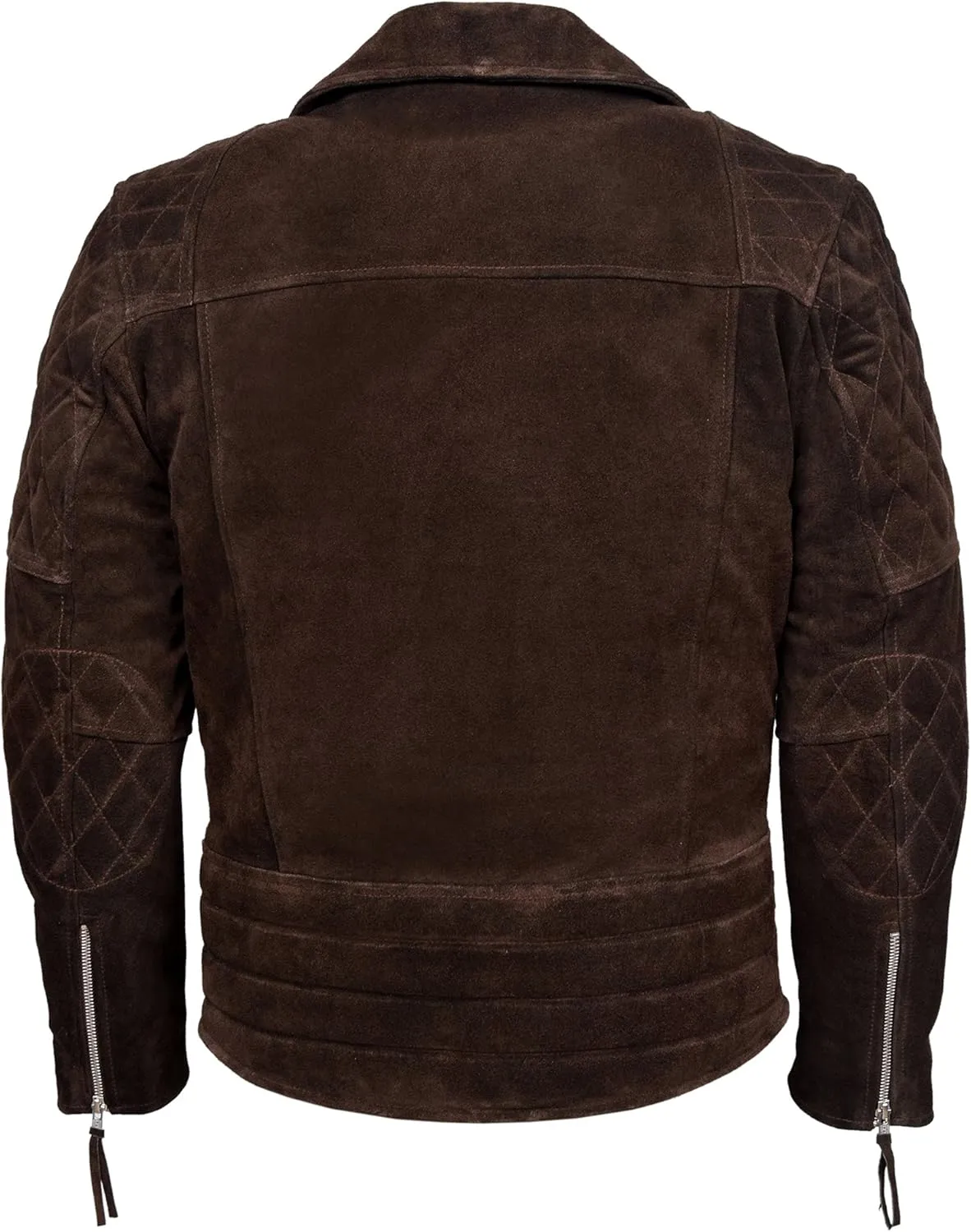 Men's Real Leather Jacket 100% Suede Reckless Classic Fashion Biker Style 233