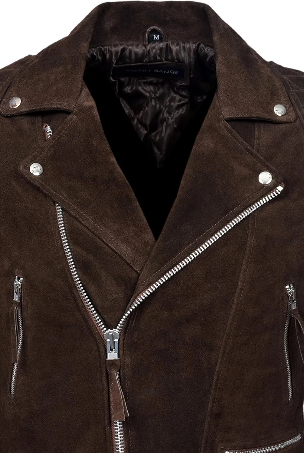 Men's Real Leather Jacket 100% Suede Reckless Classic Fashion Biker Style 233