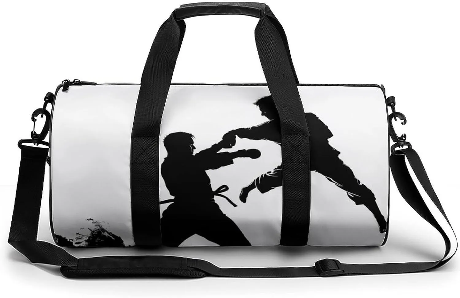 Mens Womens Gym Bag, Kickboxing Print Duffle Bags,travel Gym Duffle Bag,garment Duffle Bag,gym Bag with Shoe Compartment, 17.7in/9in/9in