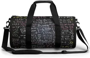 Mens Womens Gym Bag, Math Formula Print Duffle Bags,travel Gym Duffle Bag,garment Duffle Bag,gym Bag with Shoe Compartment