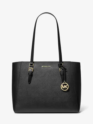 Micheal Kors Charlotte Large Saffiano Leather 3-in-1 Tote Bag Black