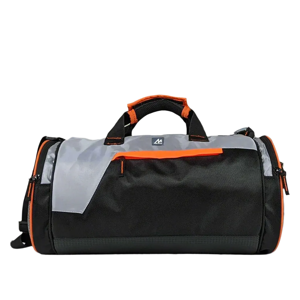 Mike dual tone gym bag - Grey & black