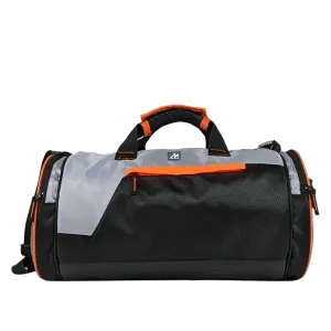 Mike dual tone gym bag - Grey & black
