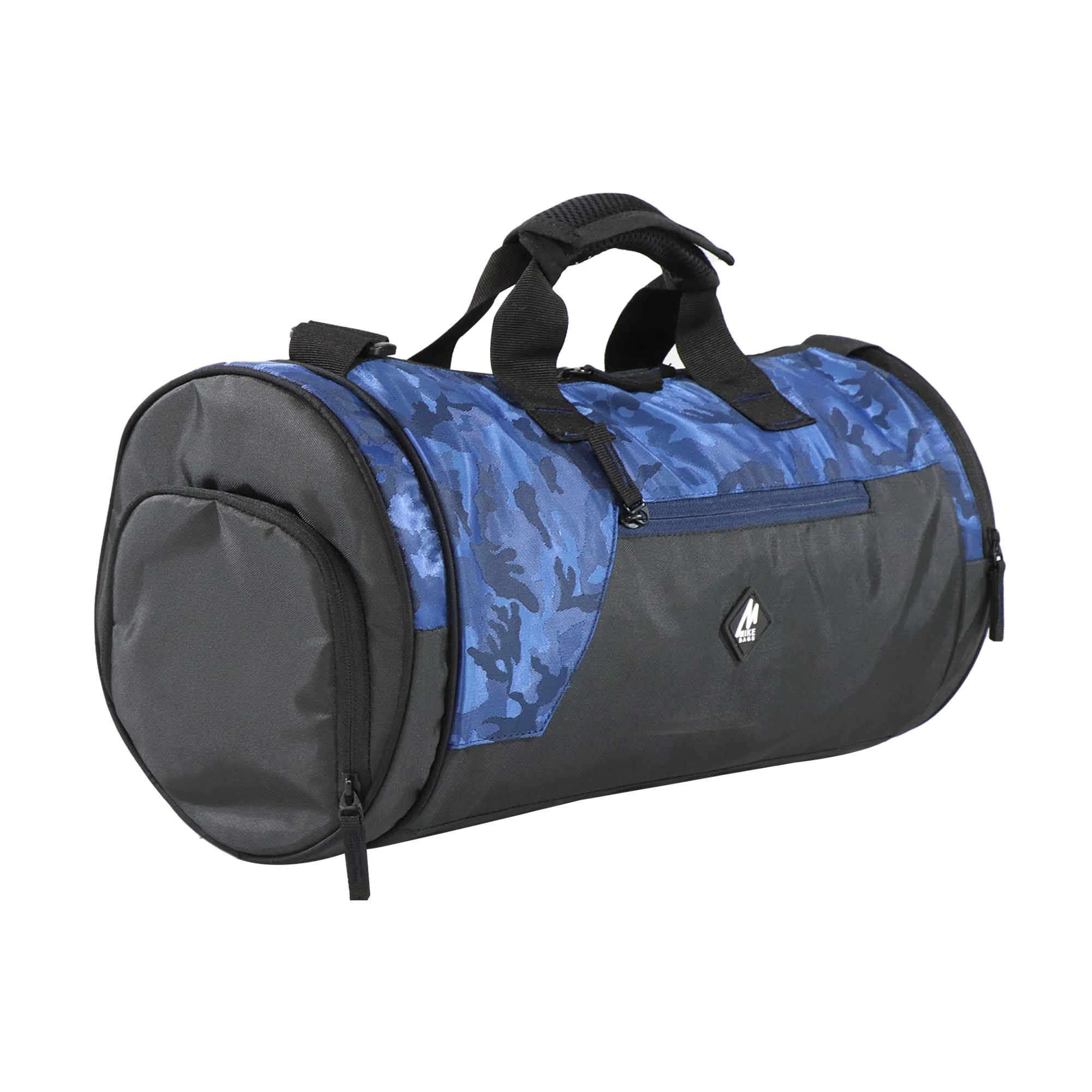 Mike Dual Tone Pro Gym Bag with Shoe Compartment  - Blue