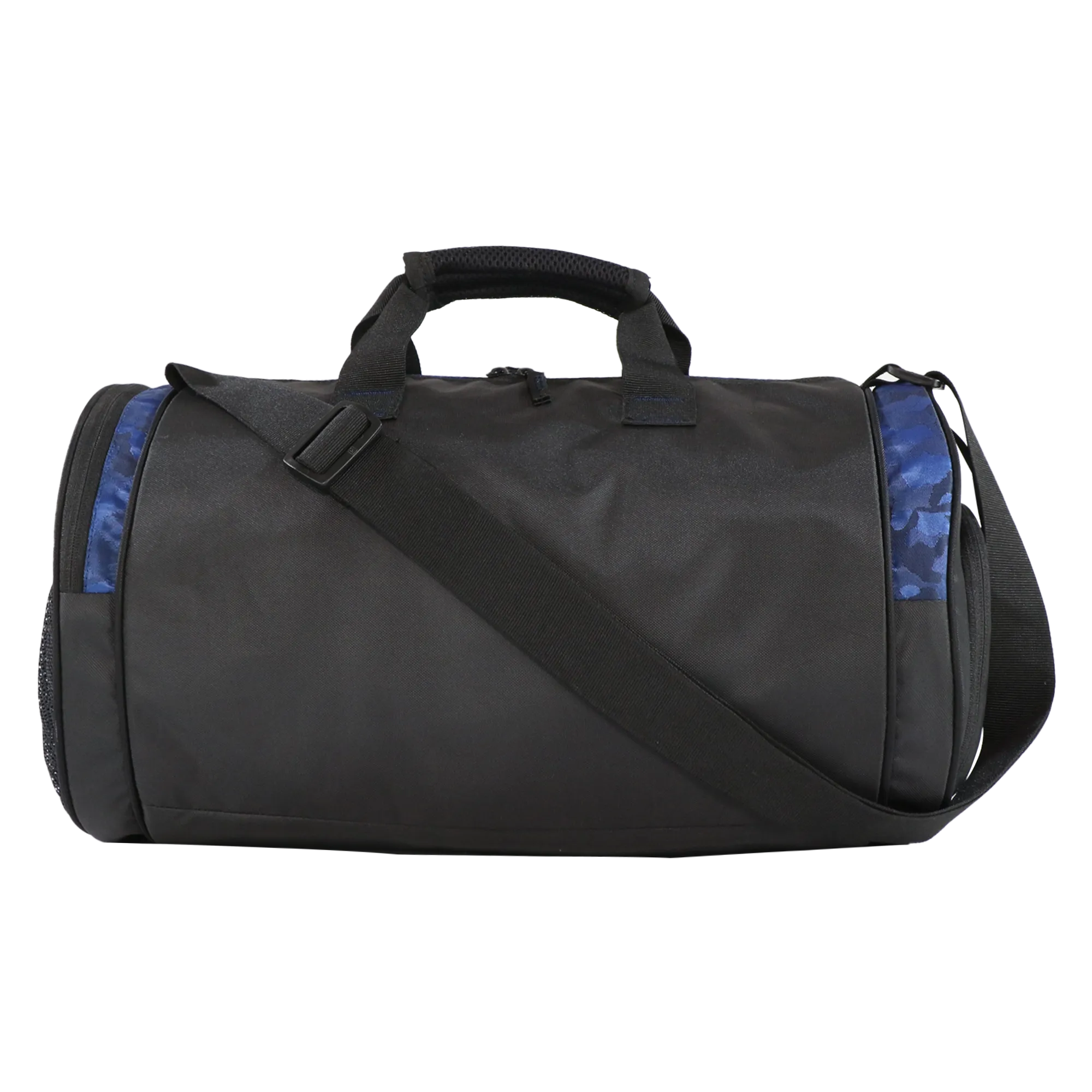 Mike Dual Tone Pro Gym Bag with Shoe Compartment  - Blue