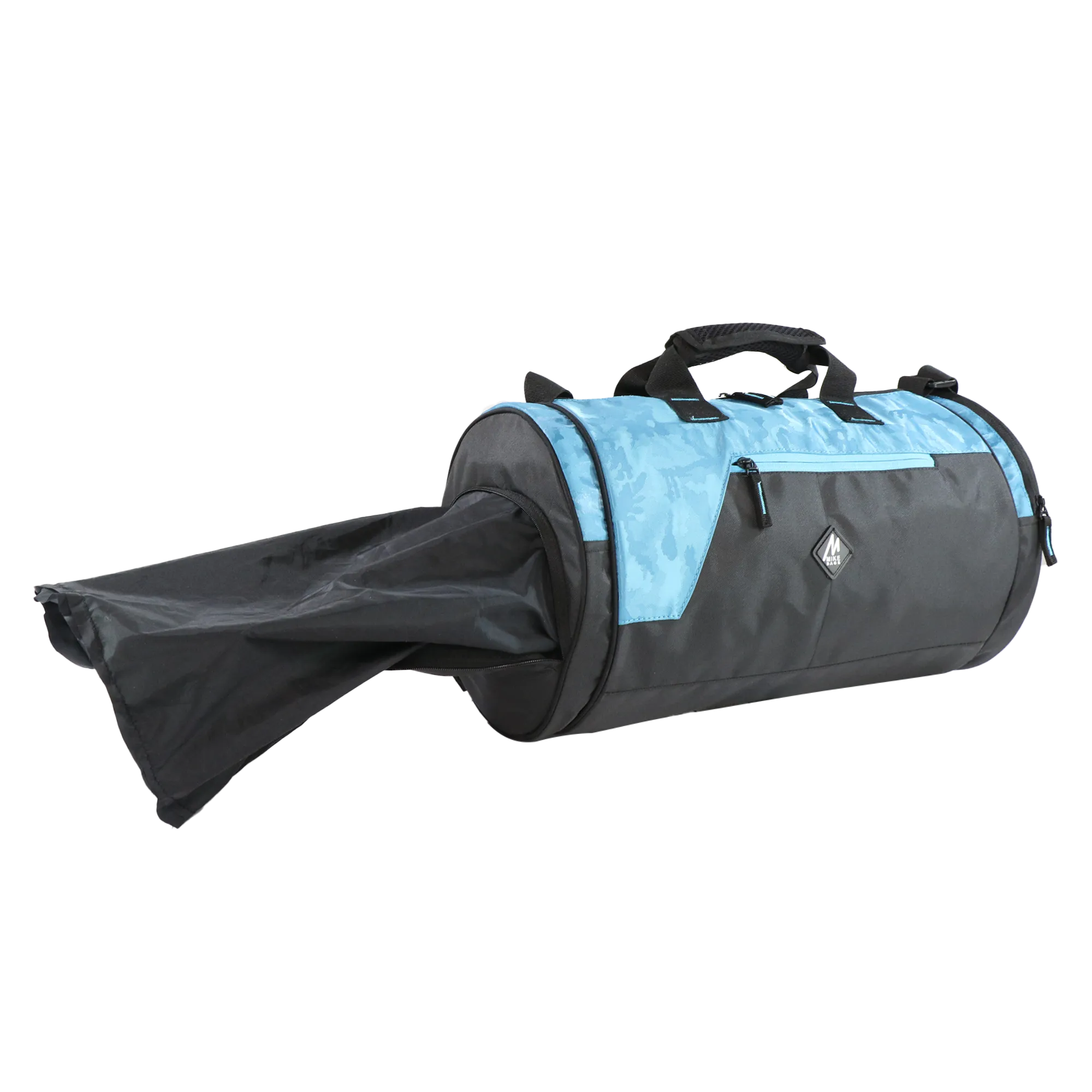 Mike Dual Tone Pro Gym Bag with shoe Compartment  - Teal Blue