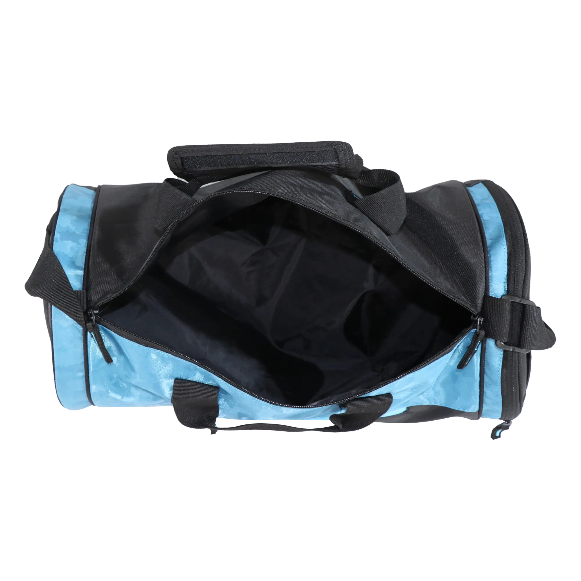 Mike Dual Tone Pro Gym Bag with shoe Compartment  - Teal Blue