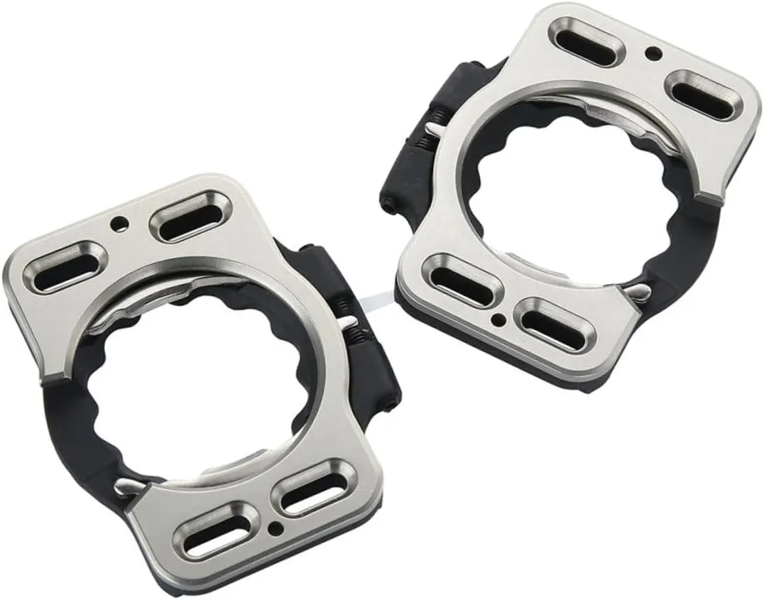 Mikikit 1Pair Self Locking Pedal Cleats for Mountain Bikes Easy Install Bike Pedal Cleat Accessories Compatible with Durable Long Lasting Design for Cycling Enthusiasts