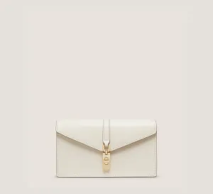 Milan Loveletter Clutch Handbags, Oat Smooth Leather, Size: U No Dimension