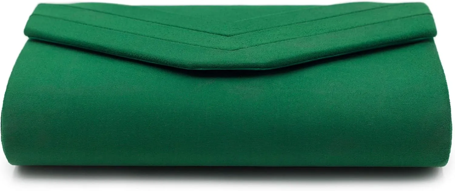 Milisente Evening Bag for Women, Suede Envelope Evening Purses Crossbody Shoulder Clutch Bag