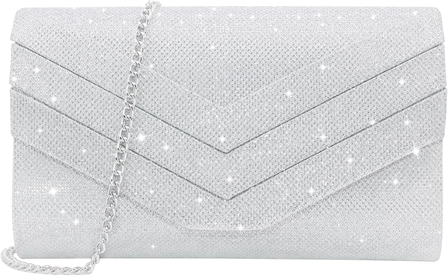 Milisente Evening Bag for Women, Suede Envelope Evening Purses Crossbody Shoulder Clutch Bag